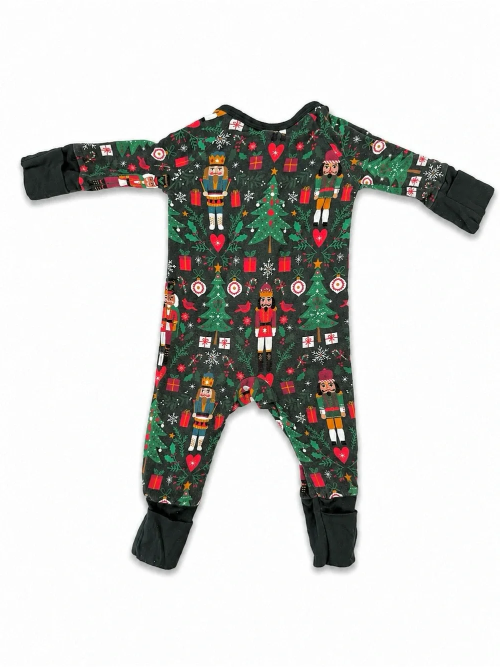 Little Sleepies Newborn Christmas Zip Pajamas 2 Pack Bamboo Holiday PJs